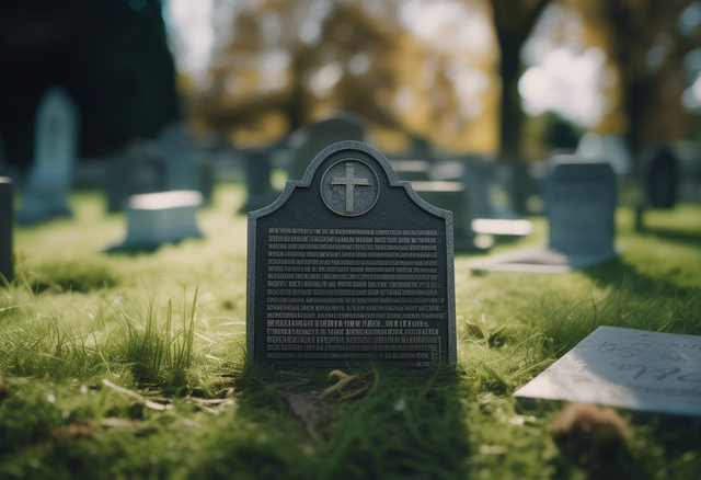 plaque funeraire originale