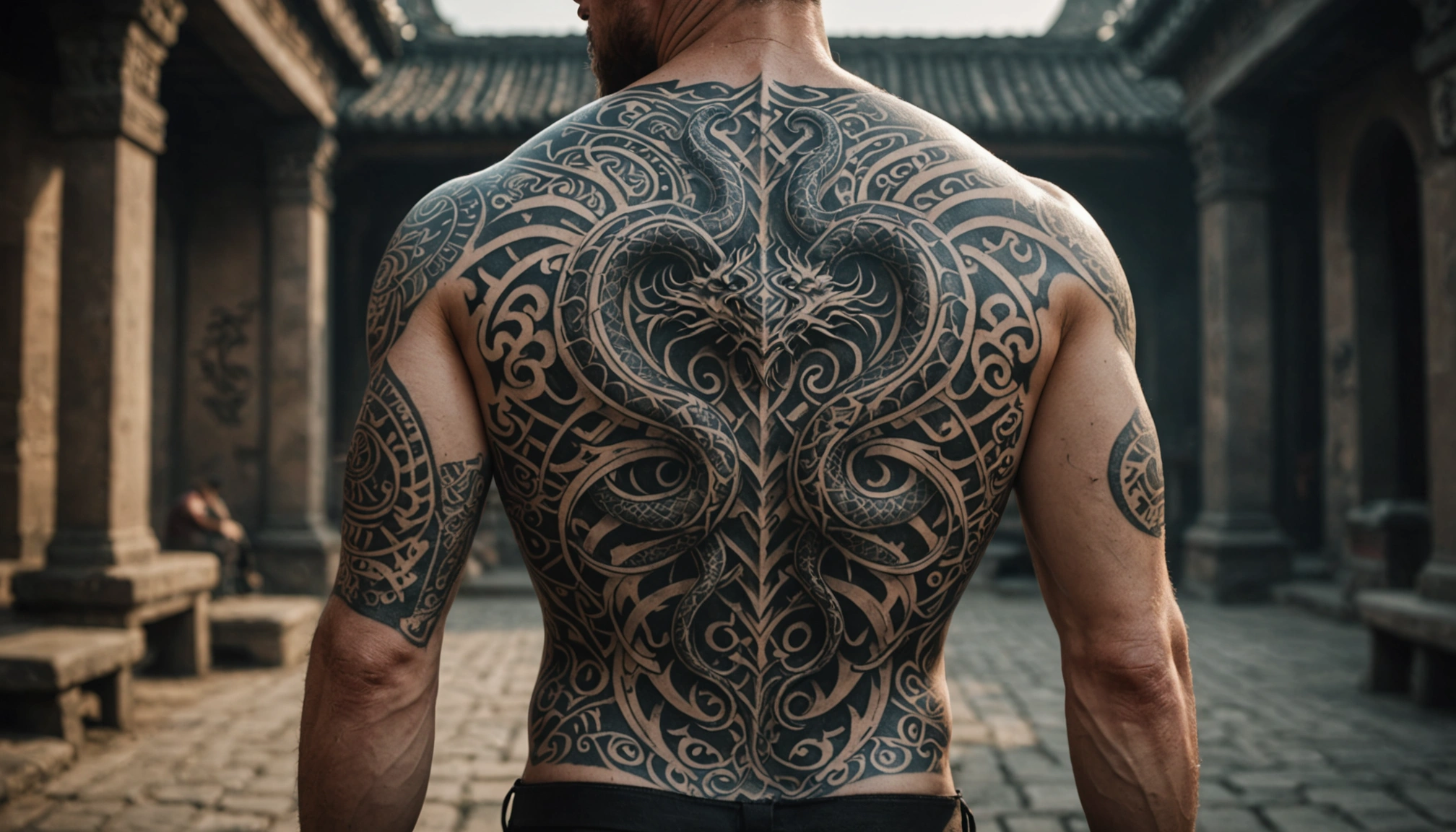 Tatouage dos homme : l'art de la puissance insoupçonnée et ses symboles secrets