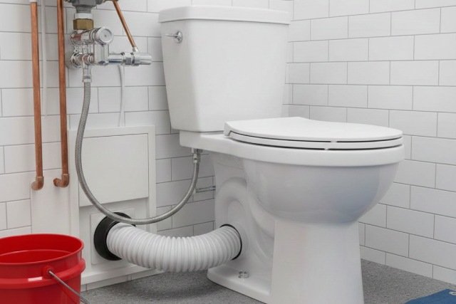 l'installation toilettes