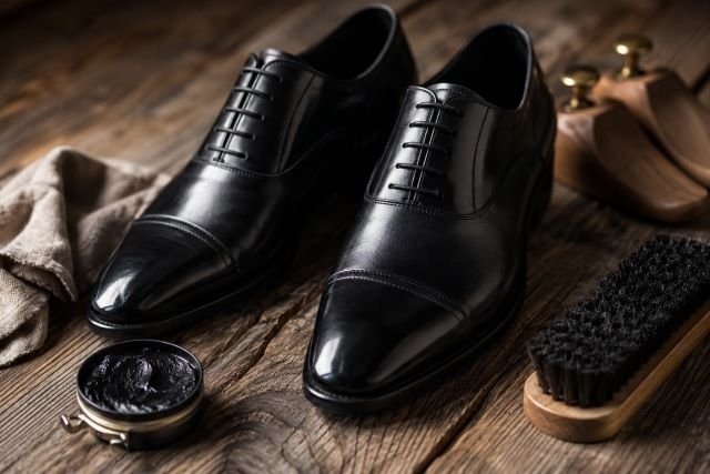 raviver la brillance de chaussures Richelieu
