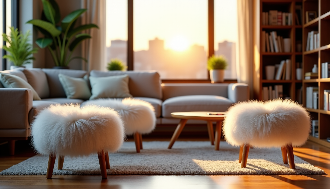 Pourquoi choisir des tabourets fourrure pour apporter une touche chaleureuse à votre intérieur